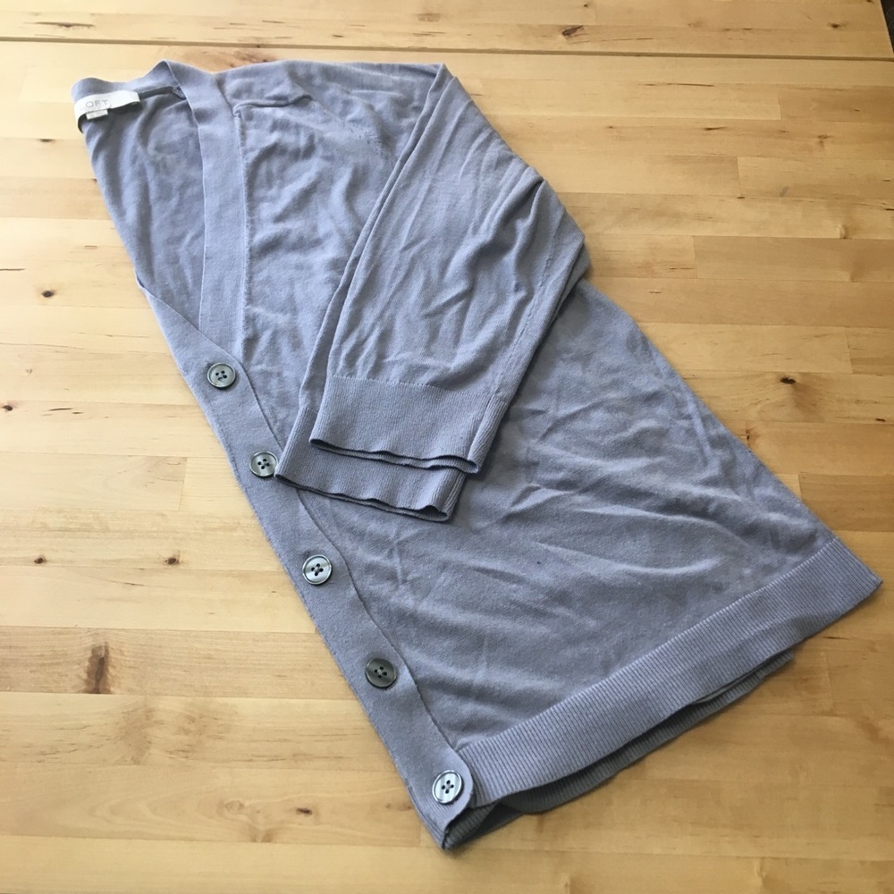 LOFT Grey Cardigan